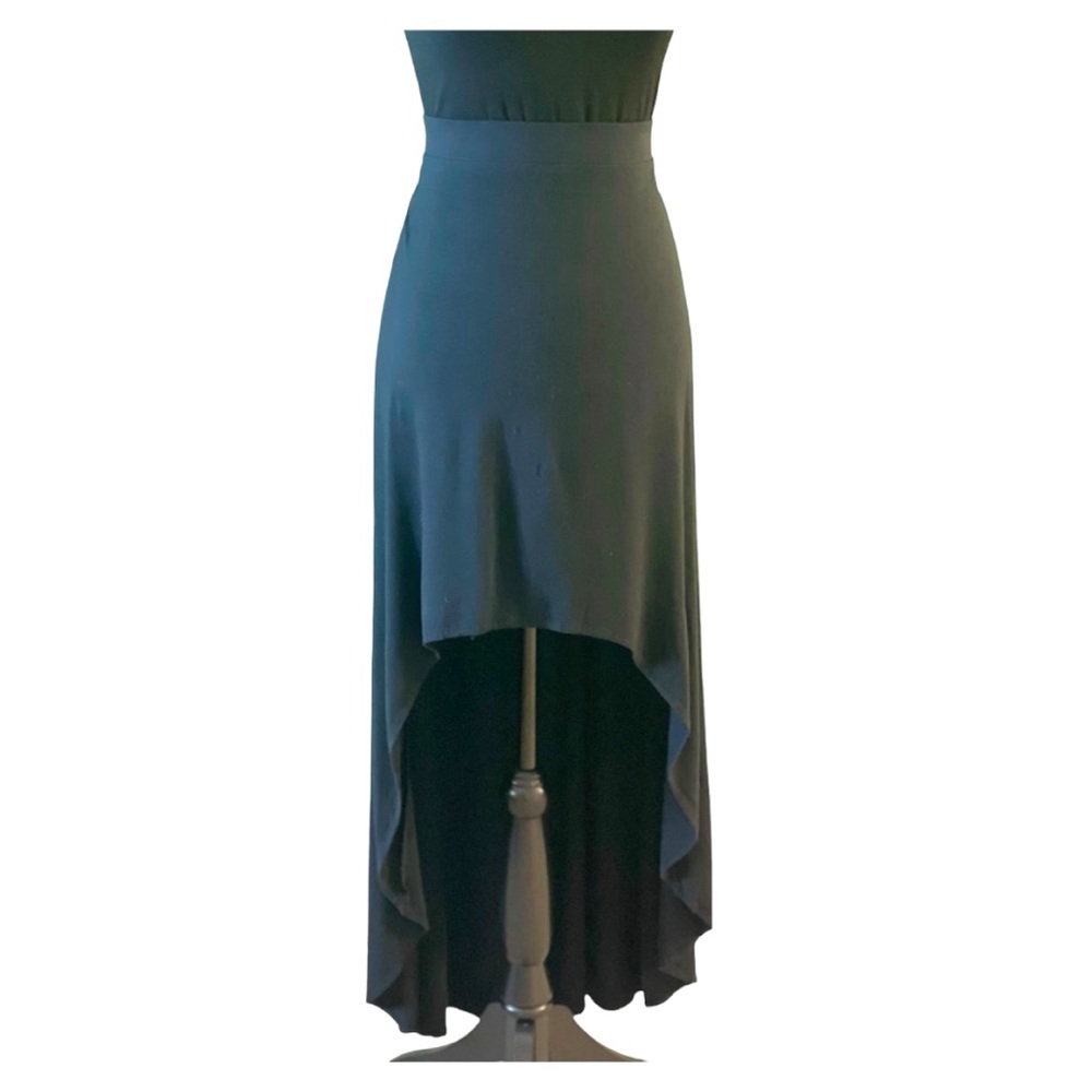 Express black high-low skirt